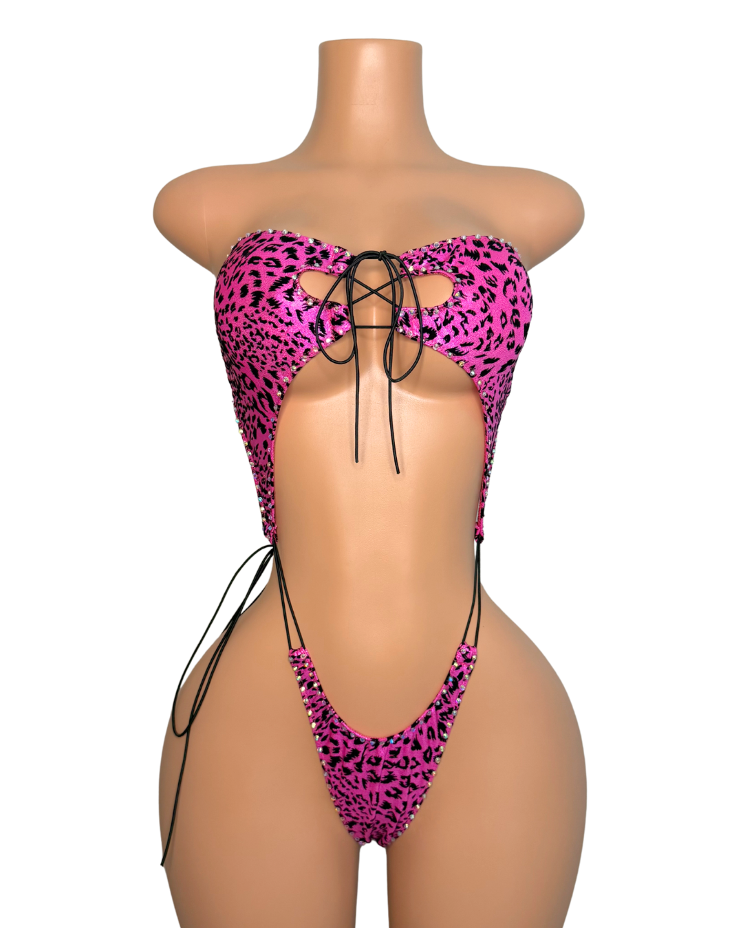 Olivia One Piece in Pink Cheetah