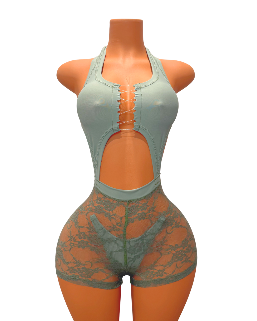 Mikayla Romper in Light Sage