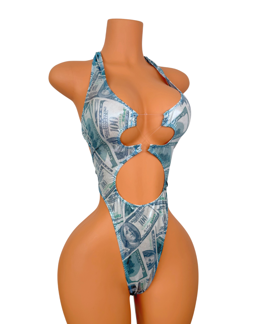 Cash Flow Cutie One-Piece in Aqua