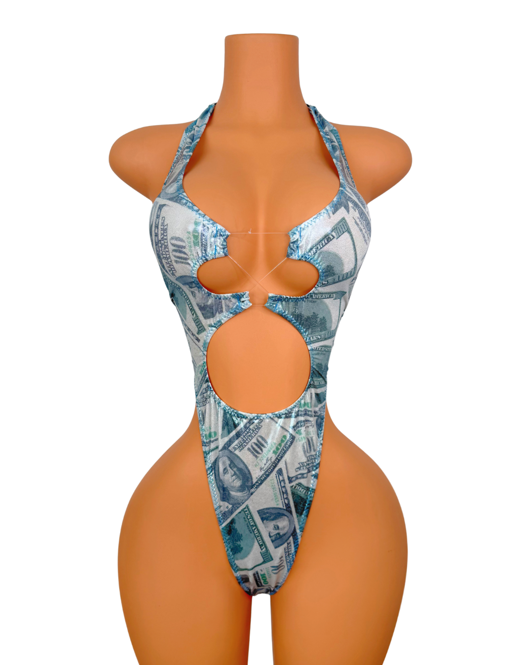 Cash Flow Cutie One-Piece in Aqua