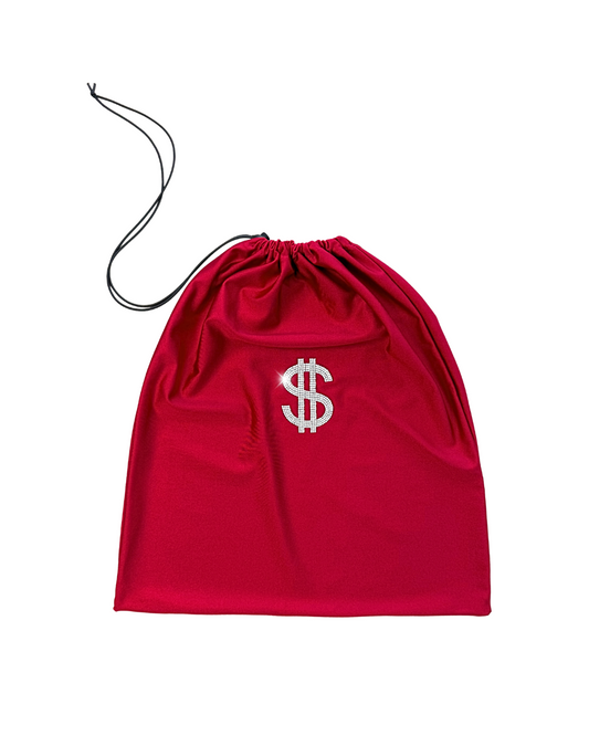 Money Sign Stripper Money Bag in Red