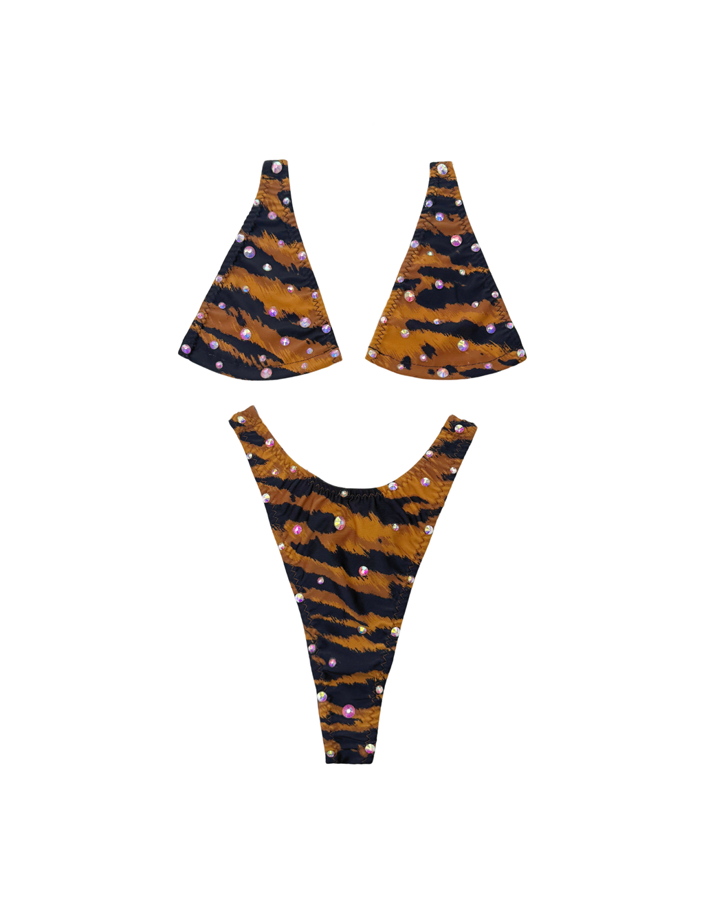 Rawr Baddie Micro Bikini with Rhinestones