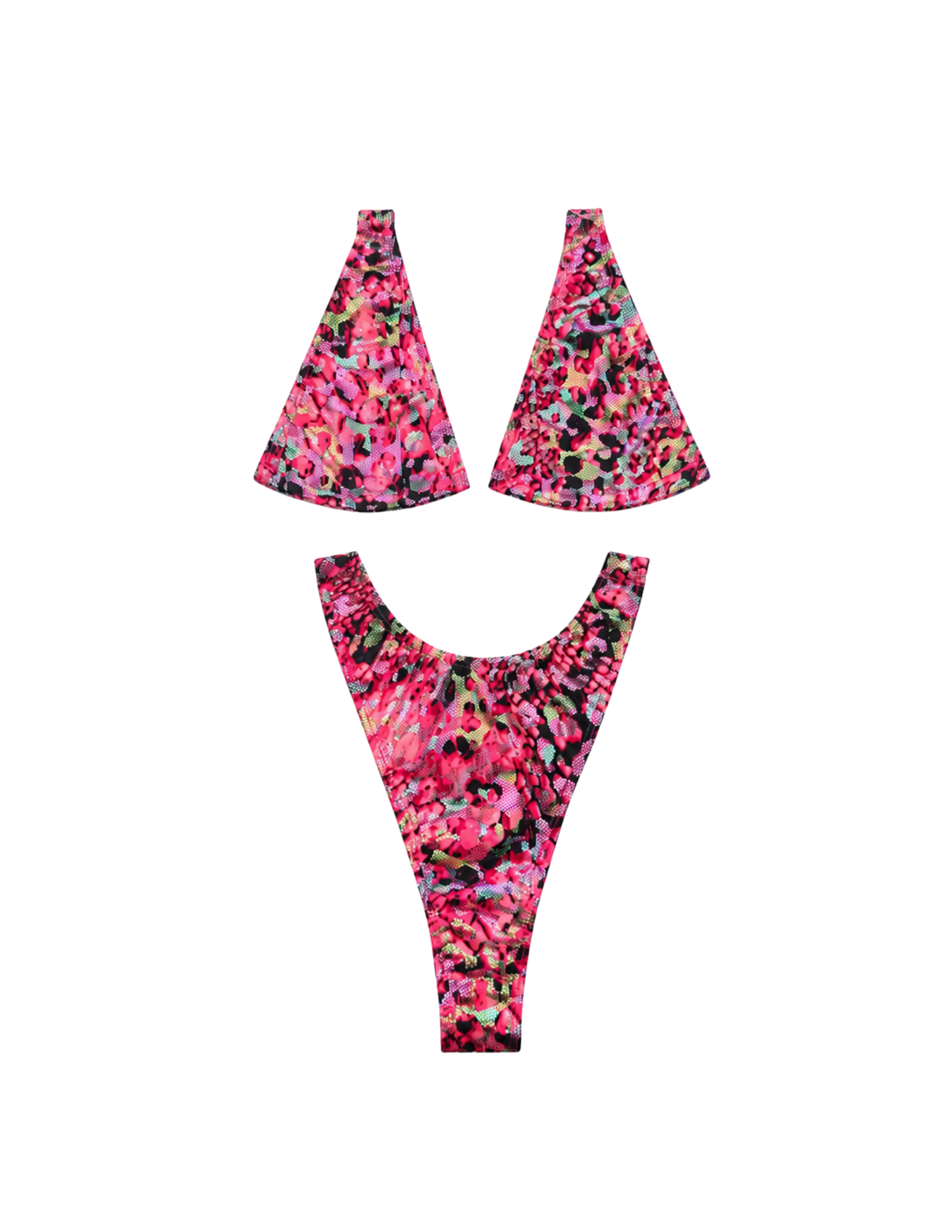 Cosmic Kitty Micro Bikini in Strawberry