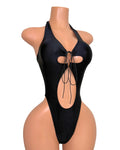 Kylie Cut-out One Piece in Black