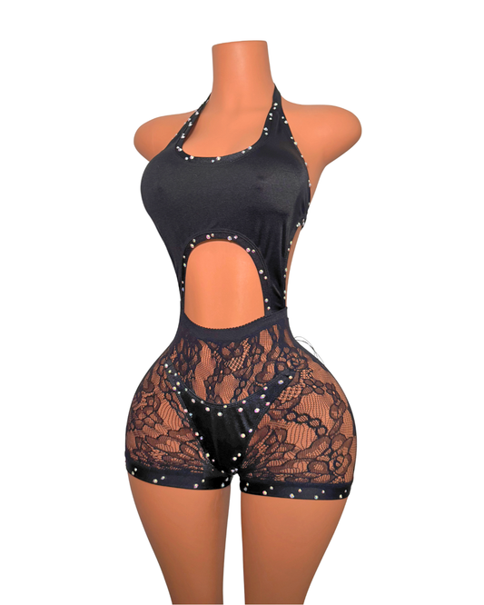 Mia Romper with Crystals
