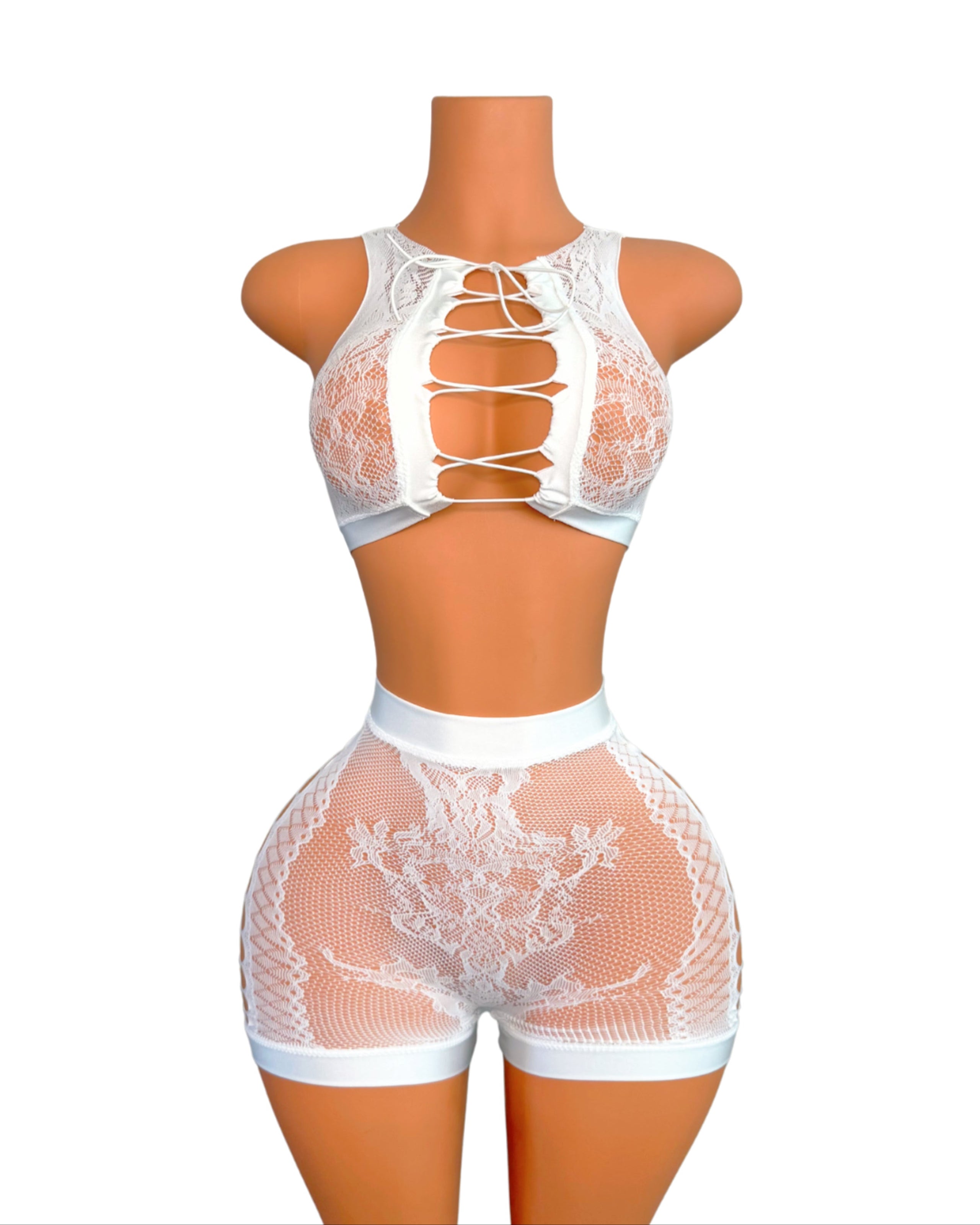 Floral Lace Short Set
