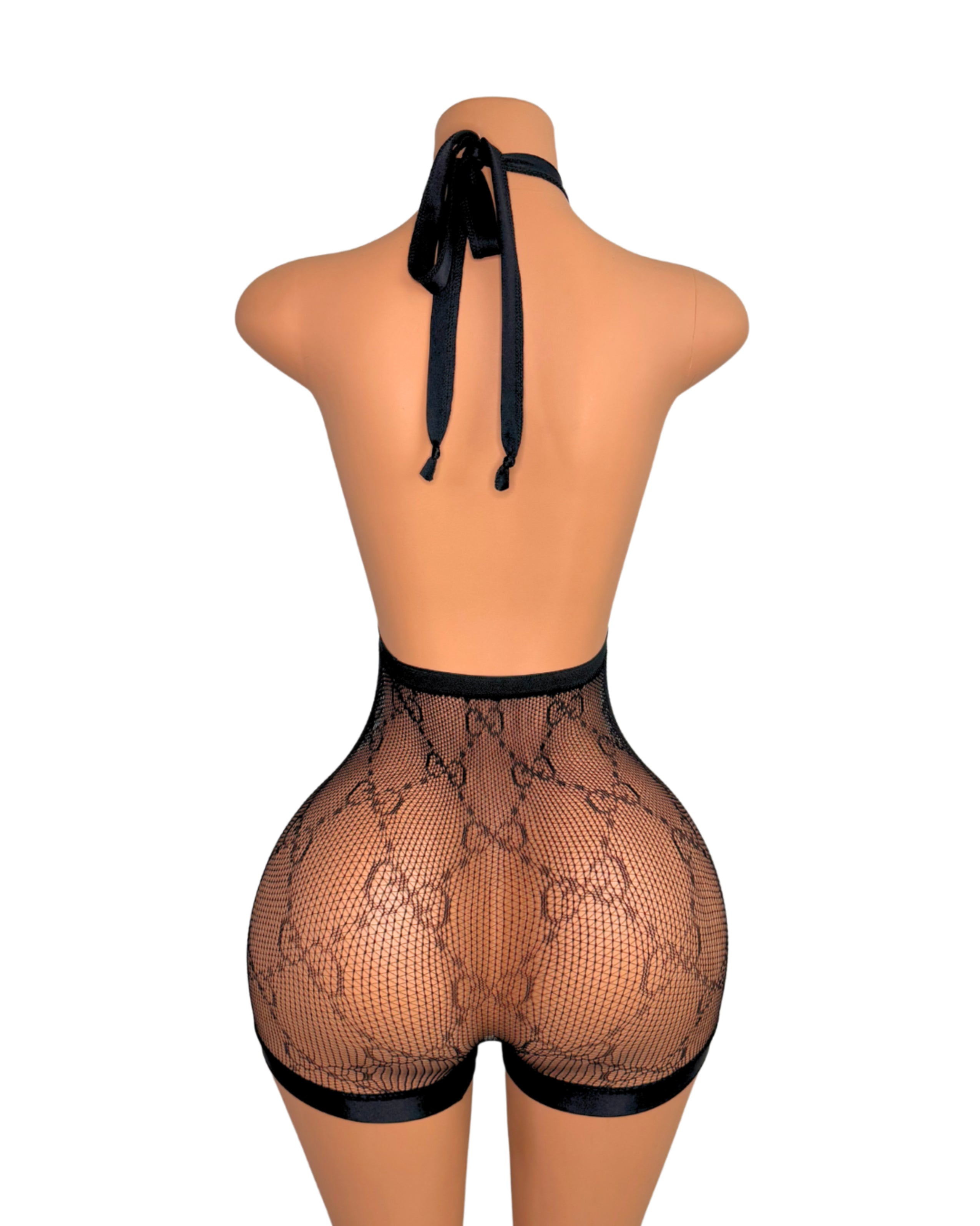 GG Design Fishnet Romper