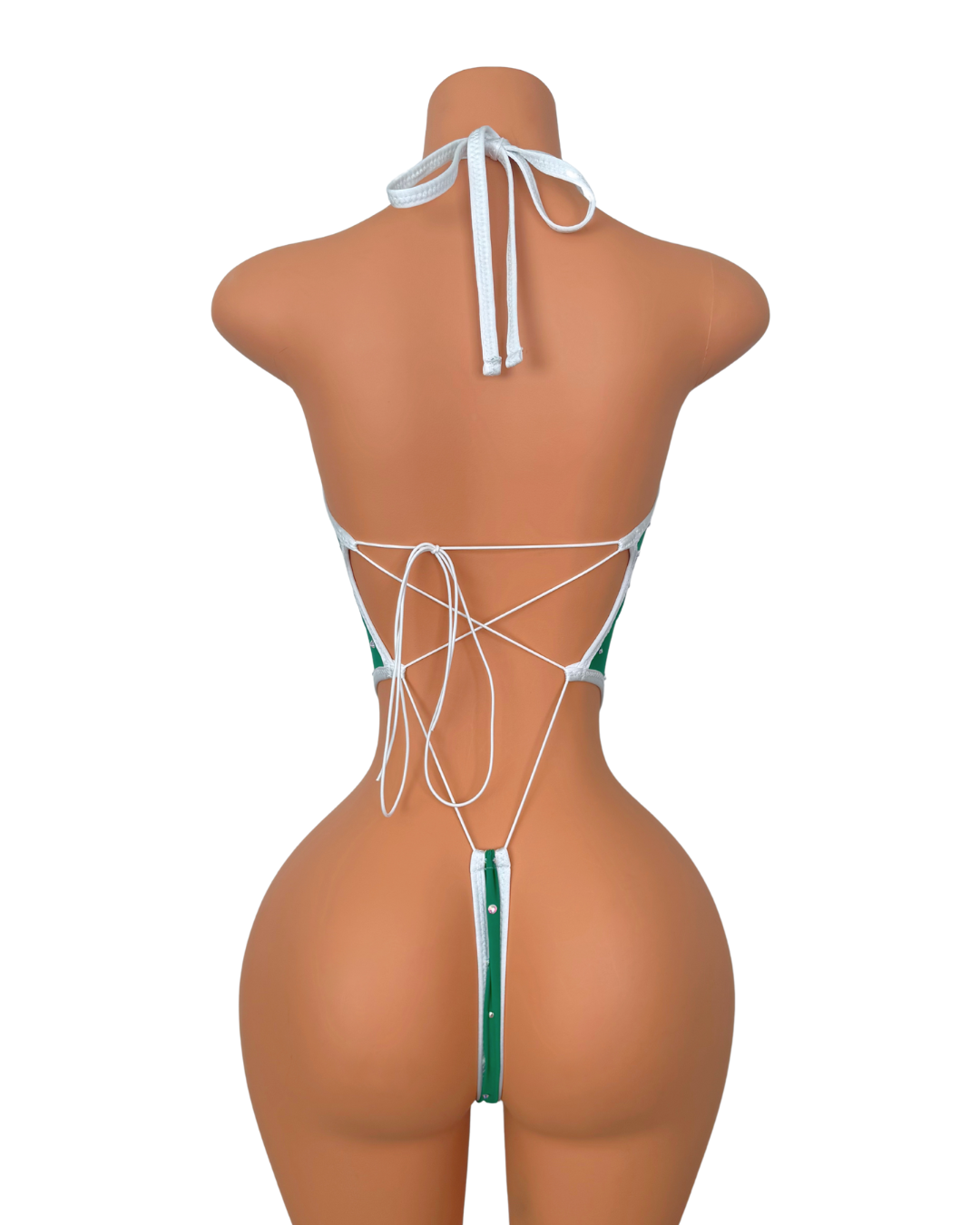 Emerald Sin One Piece with Rhinestones