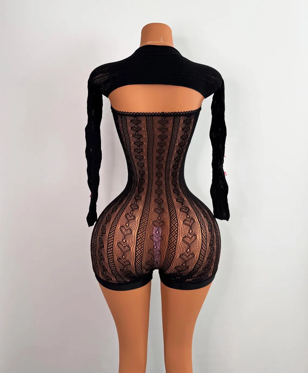 Exotic Bow Long Sleeve Set Outfit