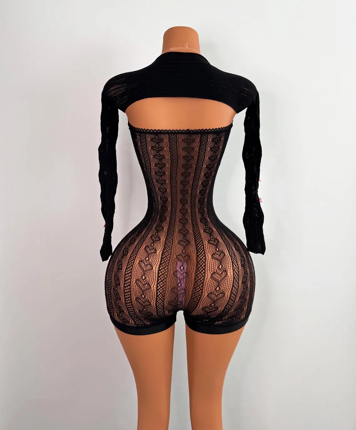 Exotic Bow Long Sleeve Set Outfit