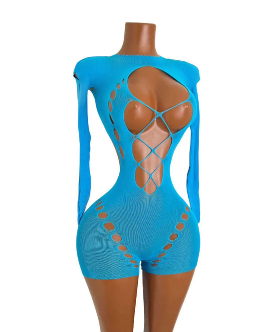 Long Sleeve Dance Wear Romper
