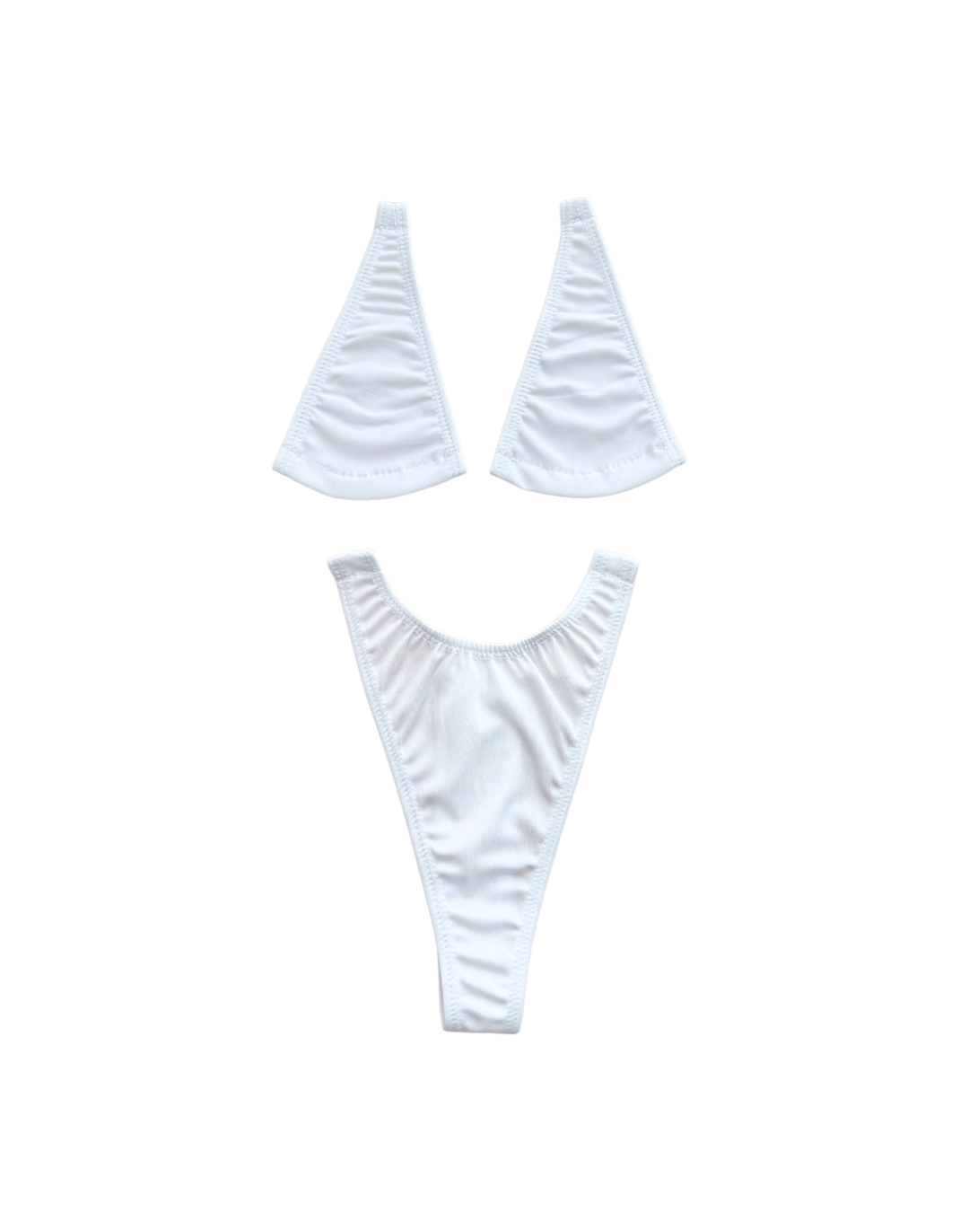 Micro Bikini with Clear String in Snow