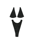Micro Bikini with Clear String in Black