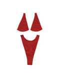 Micro Bikini with Clear String in Red