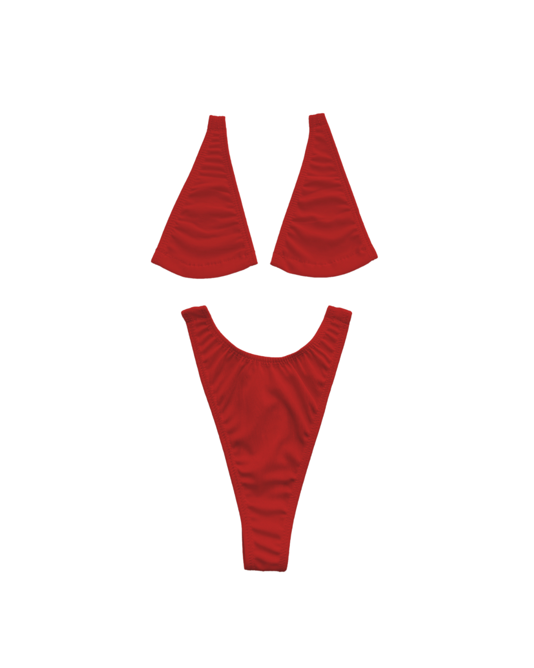 Micro Bikini with Clear String in Red