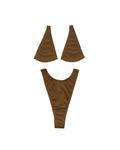 Micro Bikini with Clear String in Mocha