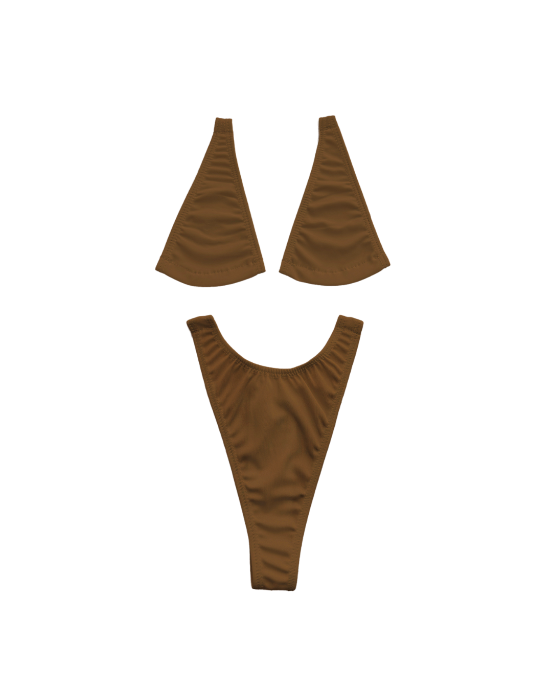 Micro Bikini with Clear String in Mocha