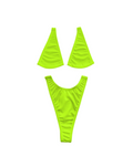 Micro Bikini with Clear String in Lime