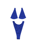 Micro Bikini with Clear String in Dodger Blue