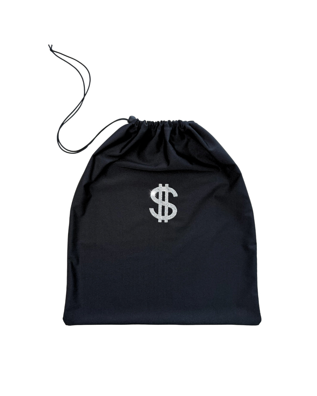 Money Sign Stripper Money Bag in Black