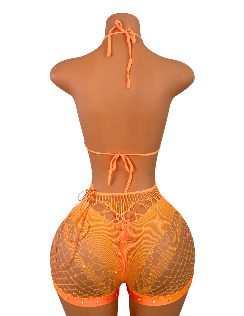 Nene Fishnet Romper with Thong (XS-S)