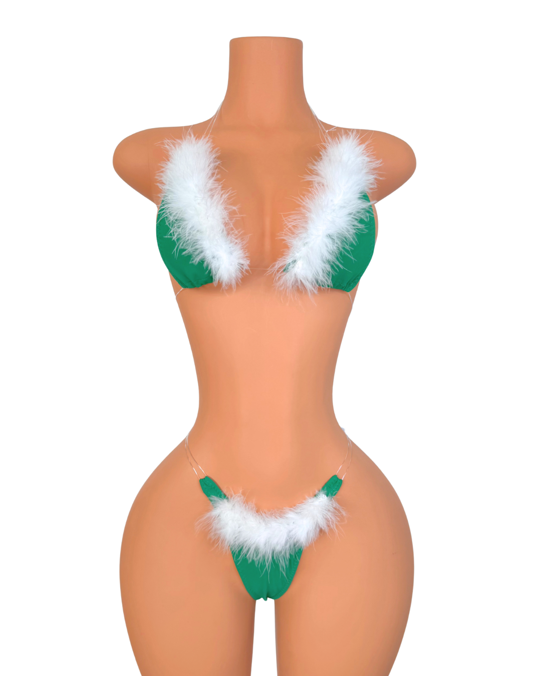 Snowflake Tease Microkini in Olive Baby