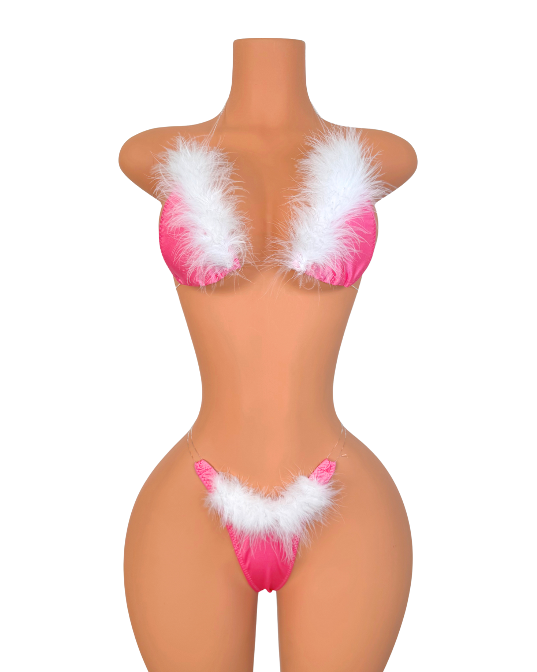 Snowflake Tease Microkini in Blush Baby